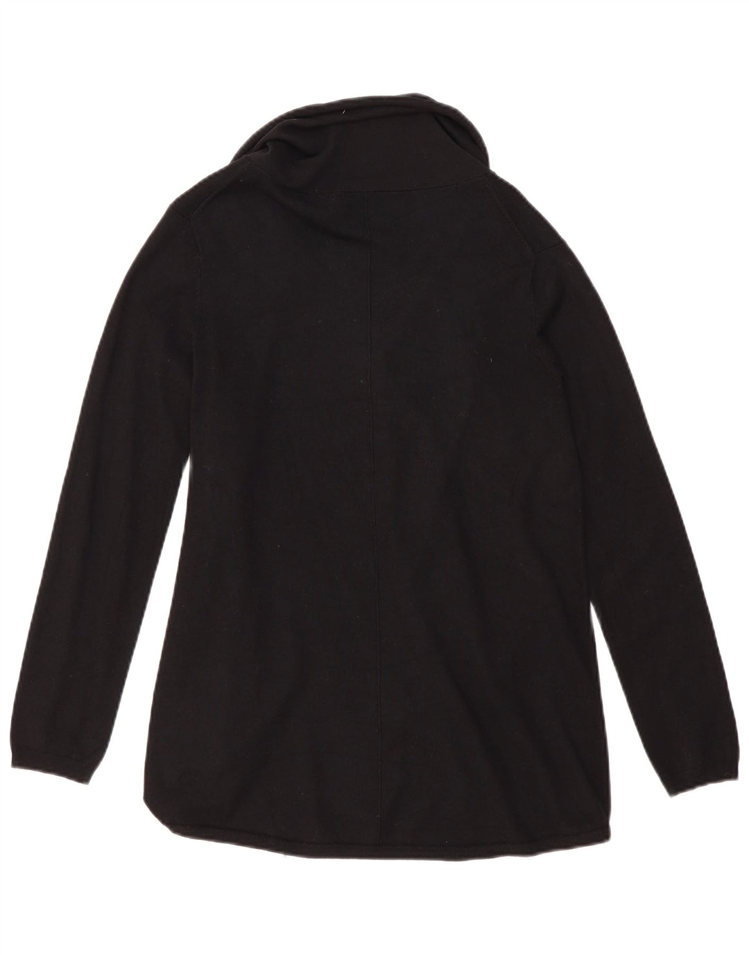 Offener Strickjackenpullover für Damen von Zara, UK 14, Größe L, schwarze Viskose