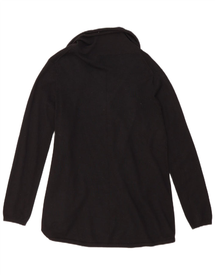 Offener Strickjackenpullover für Damen von Zara, UK 14, Größe L, schwarze Viskose