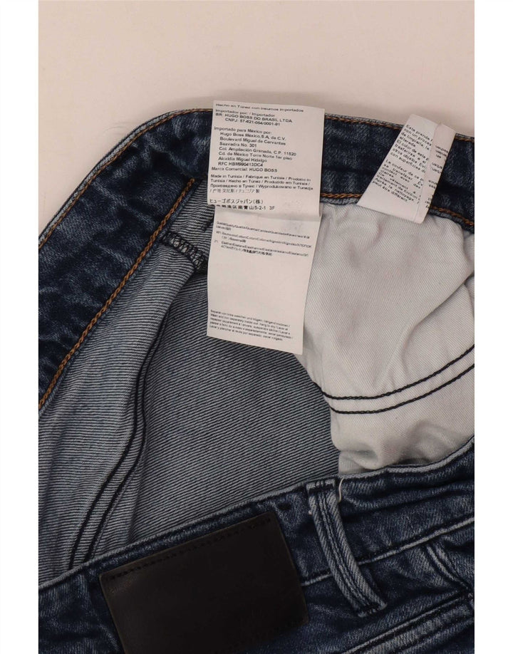 Hugo Boss Herren Slim Jeans W36 L32 Blaue Baumwolle
