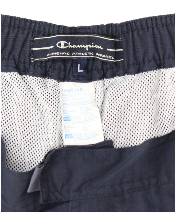 CHAMPION Herren-Badeshorts, groß, marineblau, Colourblock-Polyamid