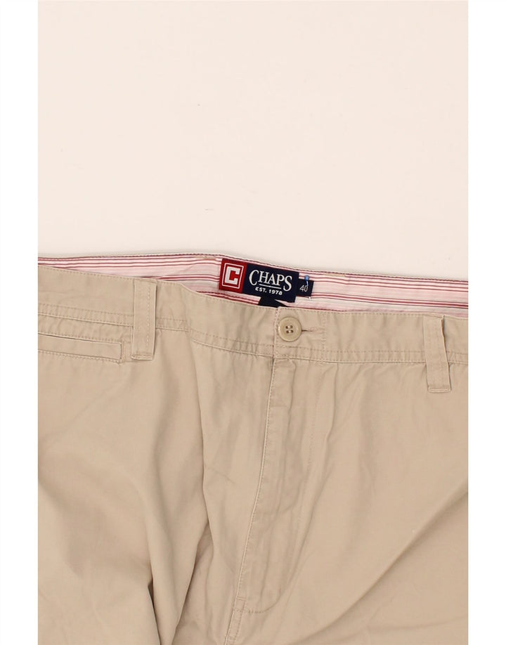 CHAPS Mens Cargo Shorts W40 XL Beige Cotton Vintage Chaps and Second-Hand Chaps from Messina Hembry 