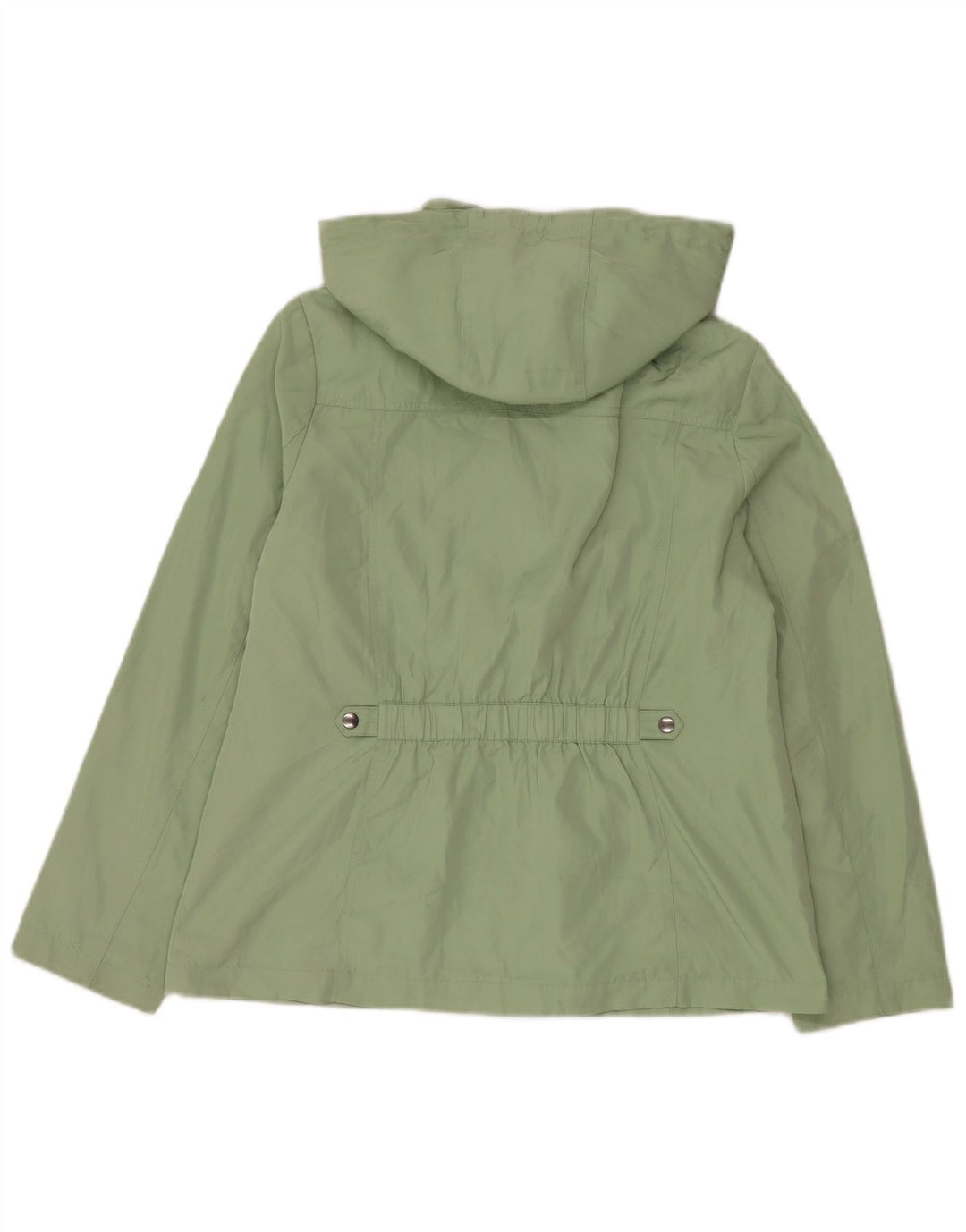 Marks & Spencer Damen-Utility-Jacke mit Kapuze, UK 14, Größe L, grün, Polyester
