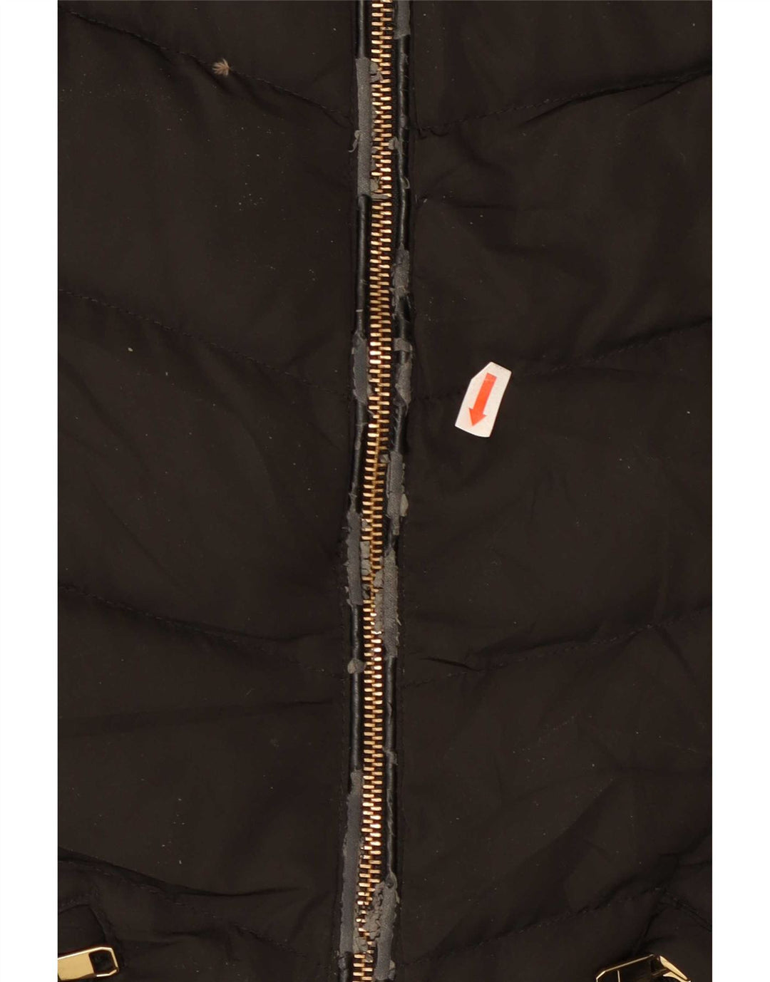 Zara Damen Kapuzenmantel, gepolstert, UK 12, Mittelschwarz, Polyester