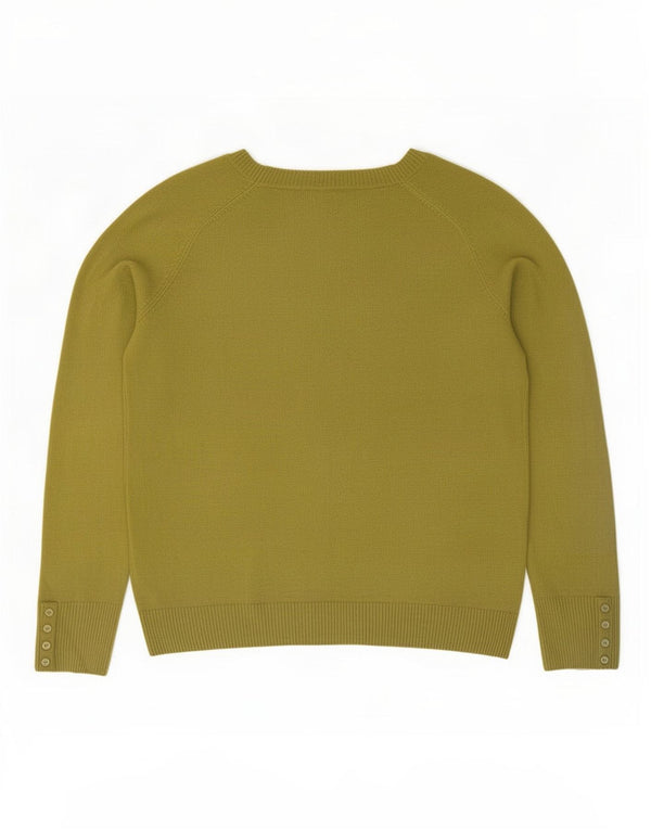 Marks & Spencer Damen-Pullover mit U-Boot-Ausschnitt, UK 16, Größe L, Khaki, Acryl