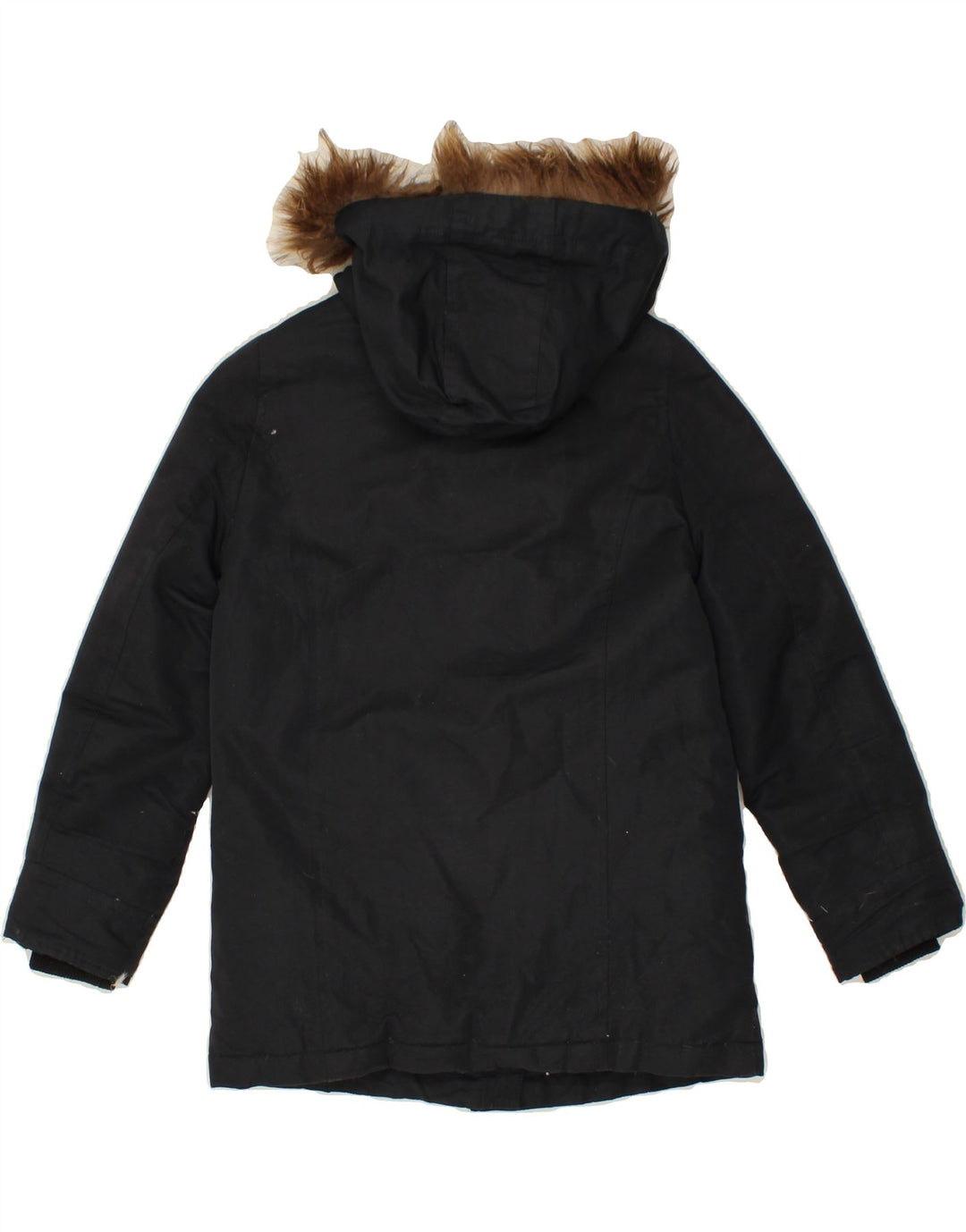 REFRIGIWEAR Girls Hooded Padded Jacket 9-10 Years Navy Blue Polyester Vintage Refrigiwear and Second-Hand Refrigiwear from Messina Hembry 