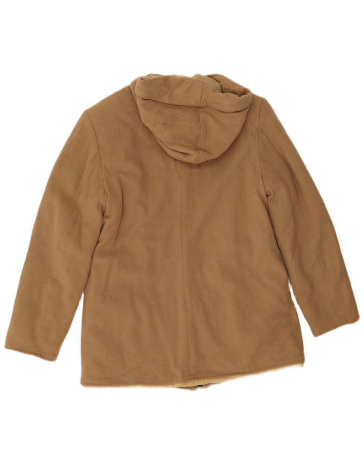 Guess Damen-Parkajacke mit Kapuze, UK 14, großes beiges Nylon