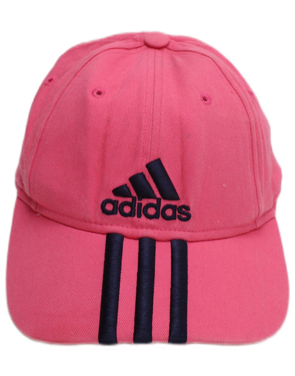 Adidas Baseballkappe mit Grafik für Mädchen, Einheitsgröße, rosa gestreift, Baumwolle
