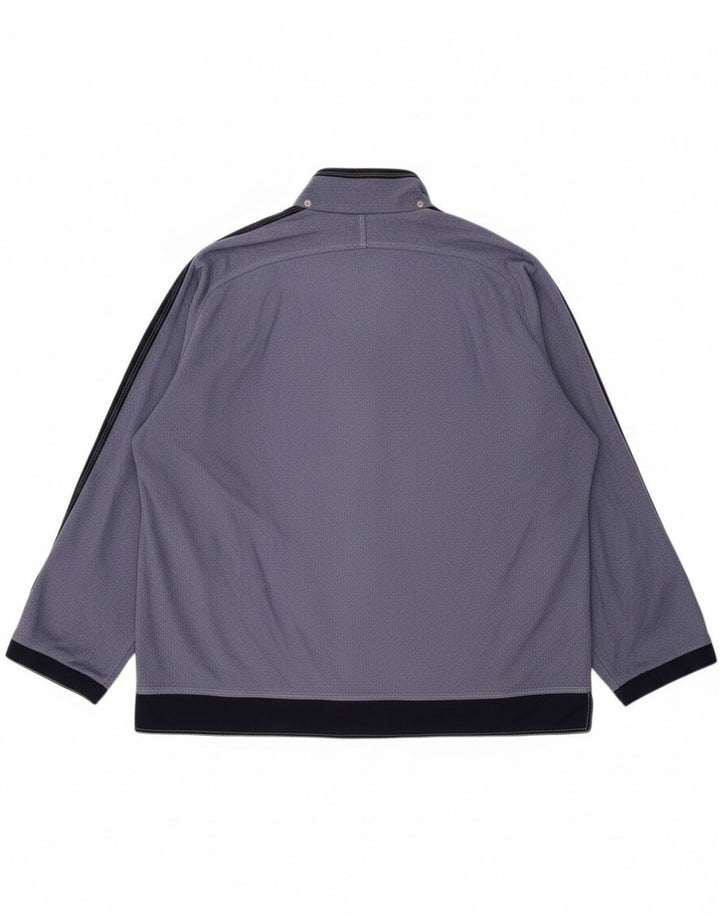 Diadora Damen-Trainingsanzug-Oberteil, übergroß, Jacke, UK 18, XL, Blau, Farbblock