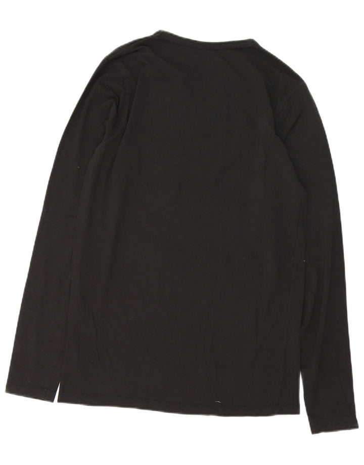 Jack & Jones Herren-Top, langärmelig, mittelschwarz, Baumwolle