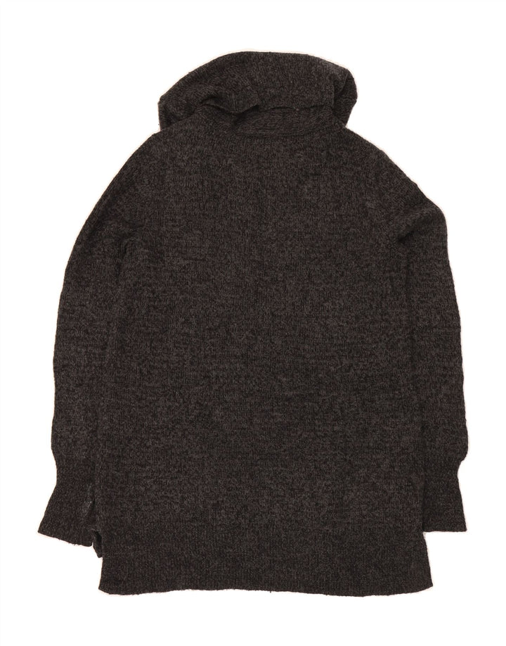 DKNY Womens Roll Neck Jumper Sweater UK 14 Medium Grey Acrylic Vintage Dkny and Second-Hand Dkny from Messina Hembry 