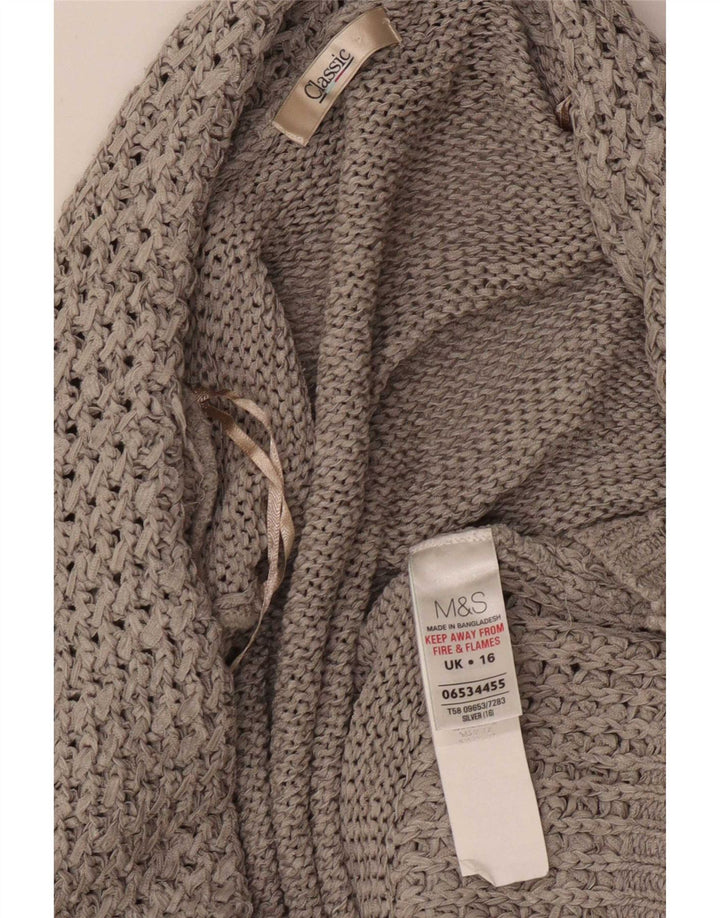 Marks & Spencer Damen-Cardigan, klassisch, offen, Größe 40, Grau
