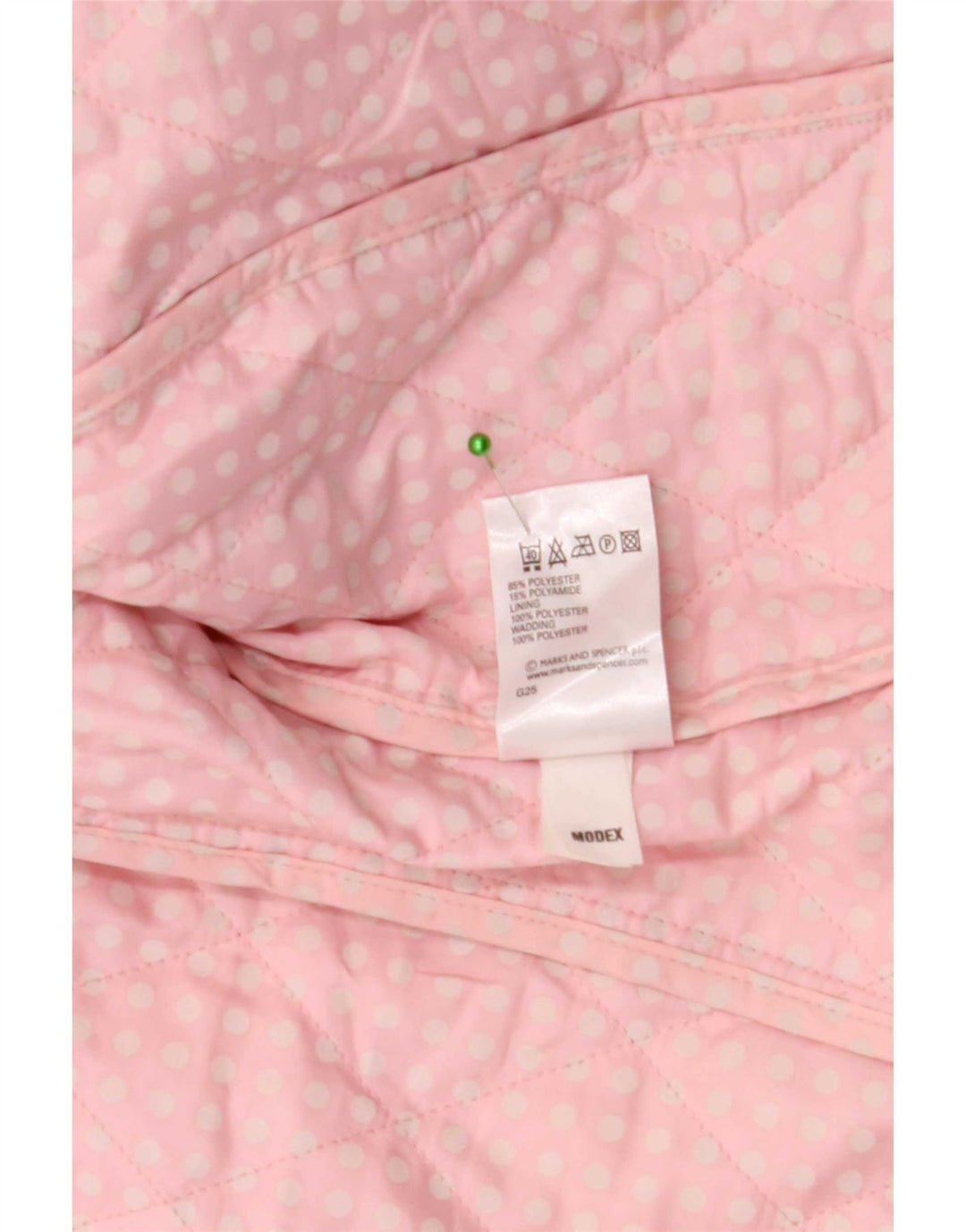 Marks & Spencer Damen Steppjacke UK 10 Small Pink Polyester