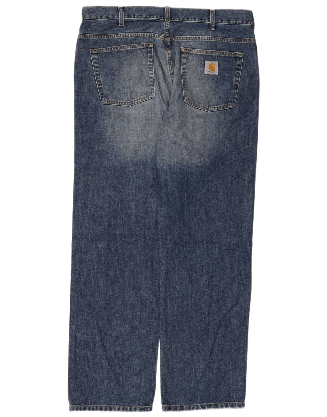 Carhartt Herren Straight Jeans W38 L32 Blaue Baumwolle