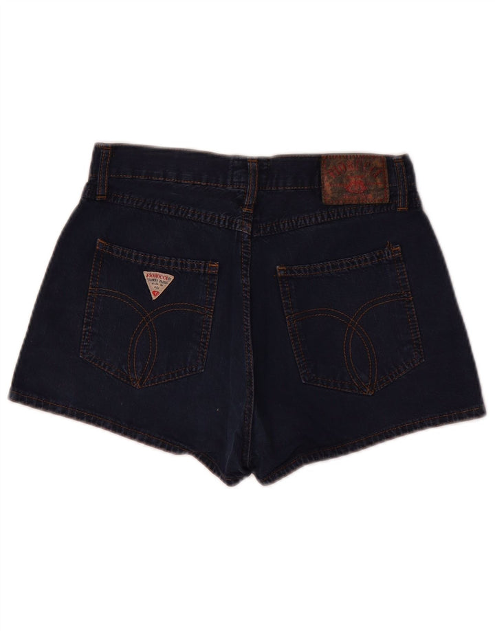 Fiorucci Damen Jeansshorts W26 Small Marineblaue Baumwolle