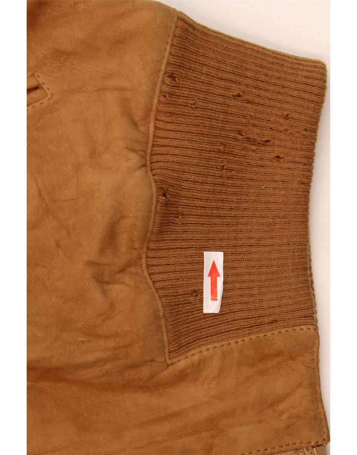 Arpel Herren Wildleder Bomberjacke IT 52 XL Braunes Leder