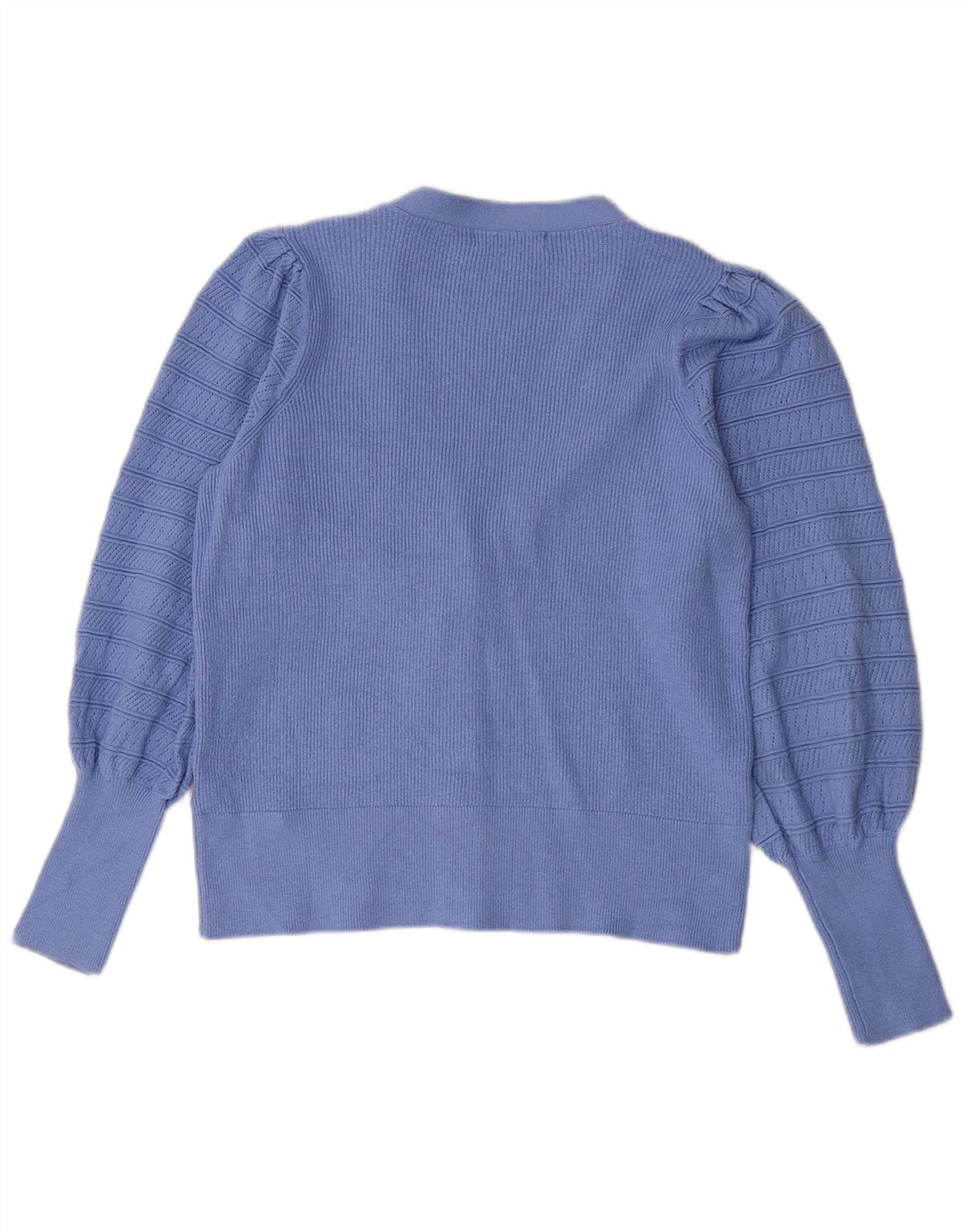 Marks & Spencer Damen-Cardigan-Pullover UK 12 Mittelblaue Viskose