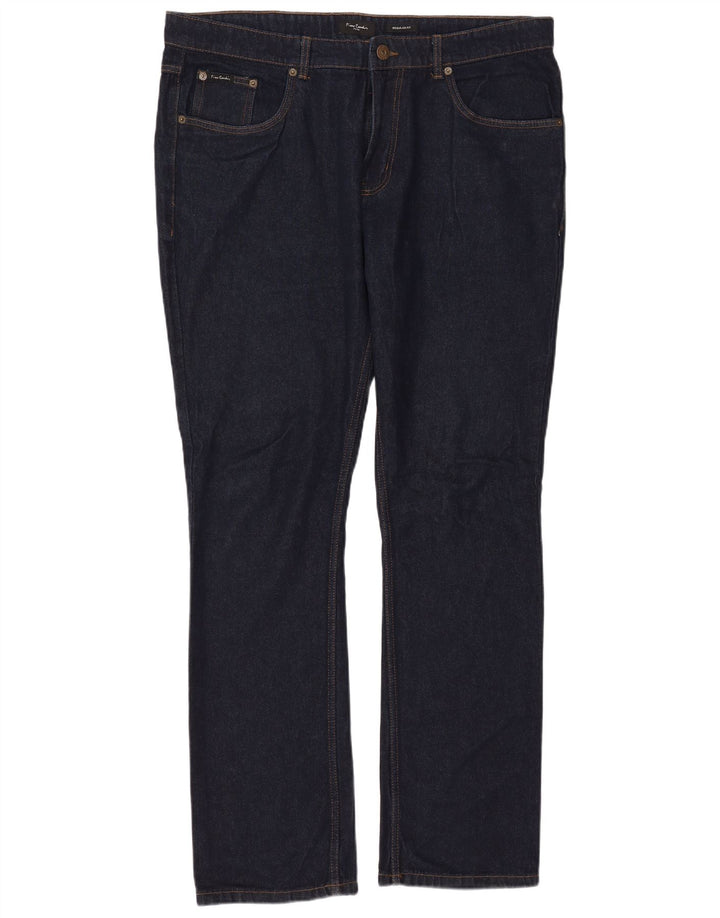 PIERRE CARDIN Herren Paris Regular Fit Straight Jeans W40 L33 Marineblau