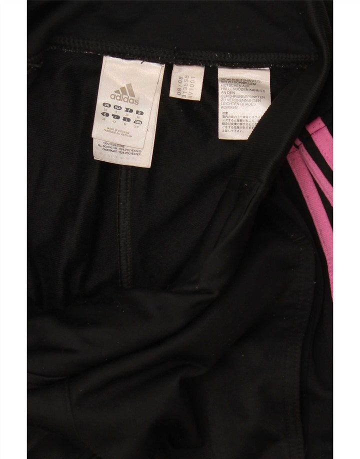 Adidas Damen Trainingshose UK 10 Small Schwarz Polyester