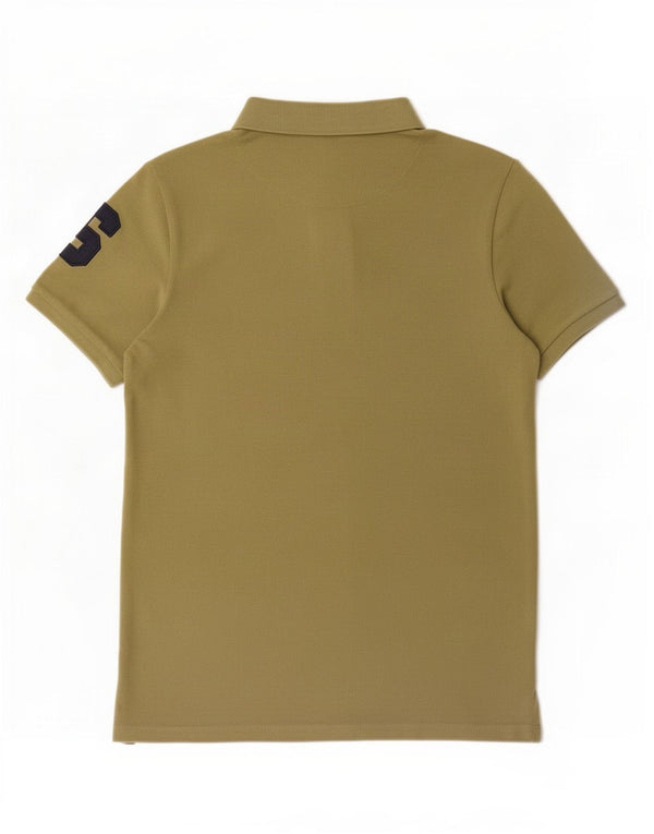 U.S. Polo Assn. Hemd mit Grafik für Jungen, 12–13 Jahre, Khaki, Baumwolle