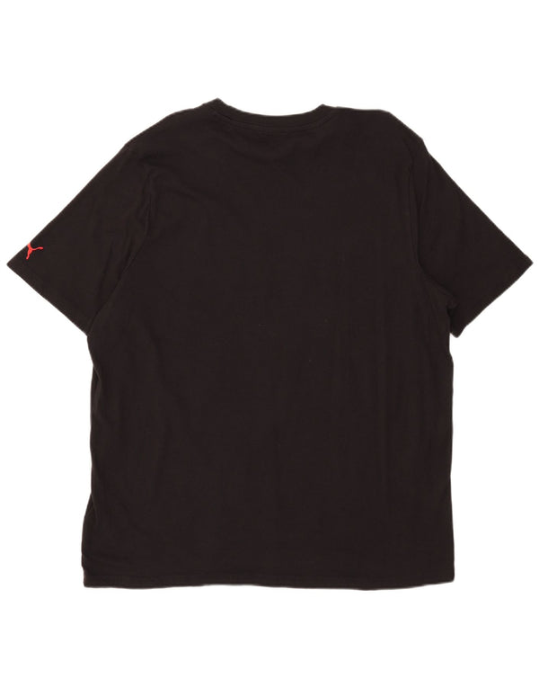 PUMA Herren Grafik T-Shirt Top XL Schwarz Baumwolle