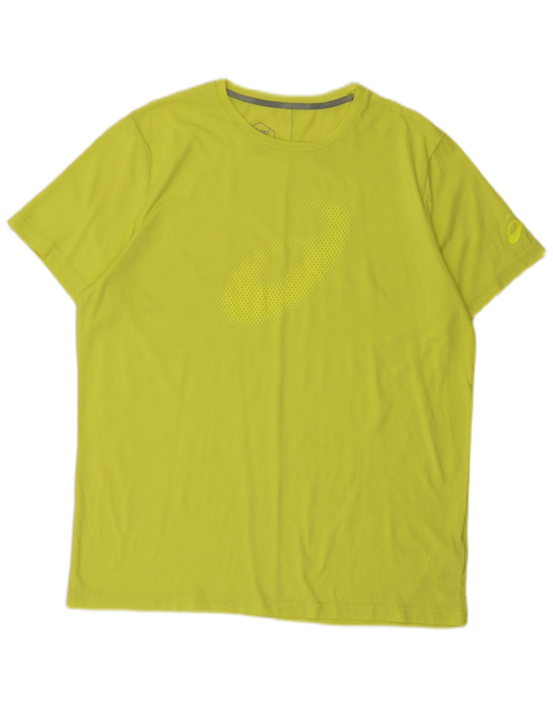 Asics Herren Grafik T-Shirt Top XL Grün Polyester
