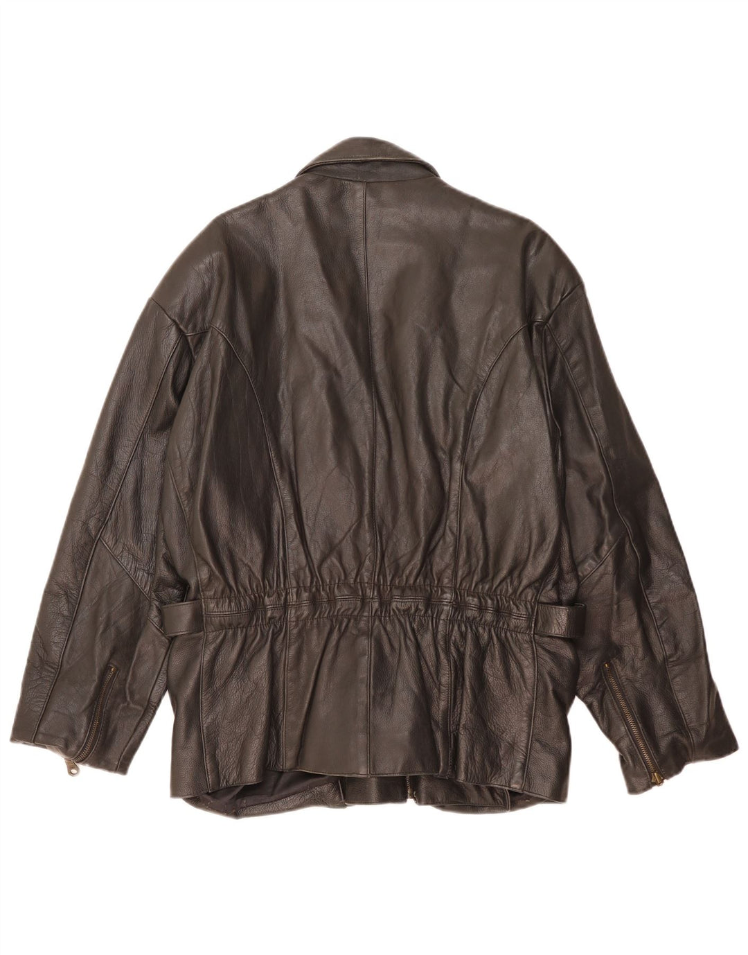 Vintage Herren Biker Lederjacke UK 38 Mittelschwarzes Leder