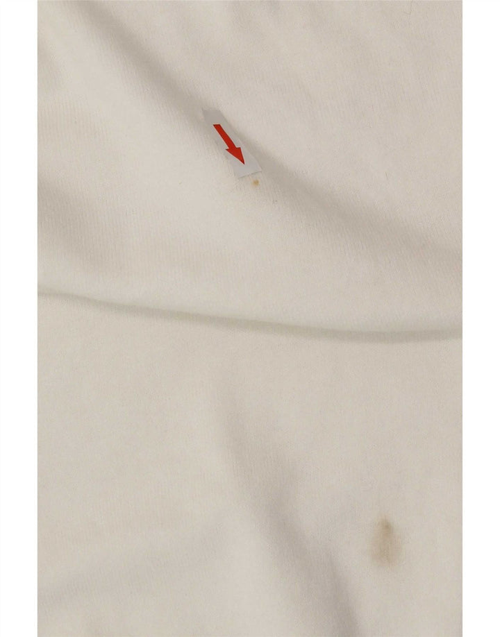MINT VELVET Damen-Blusenoberteil mit lockerer Passform, UK-Größe 12, Mittelweiß, Polyamid
