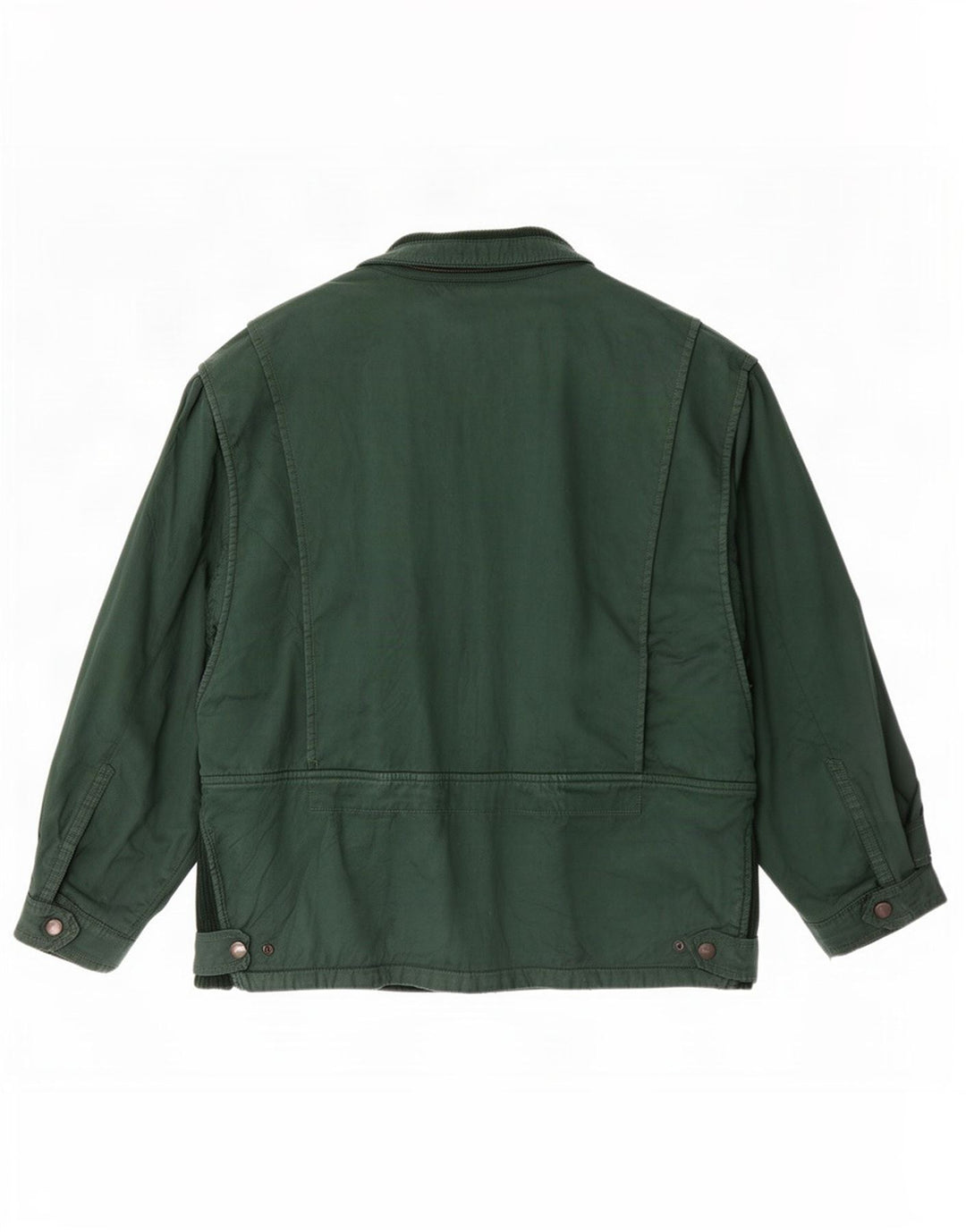 Marlboro Herren Bomberjacke IT 50 Große grüne Colourblock-Baumwolle