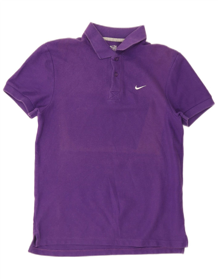 Nike Herren-Poloshirt aus mittelvioletter Baumwolle