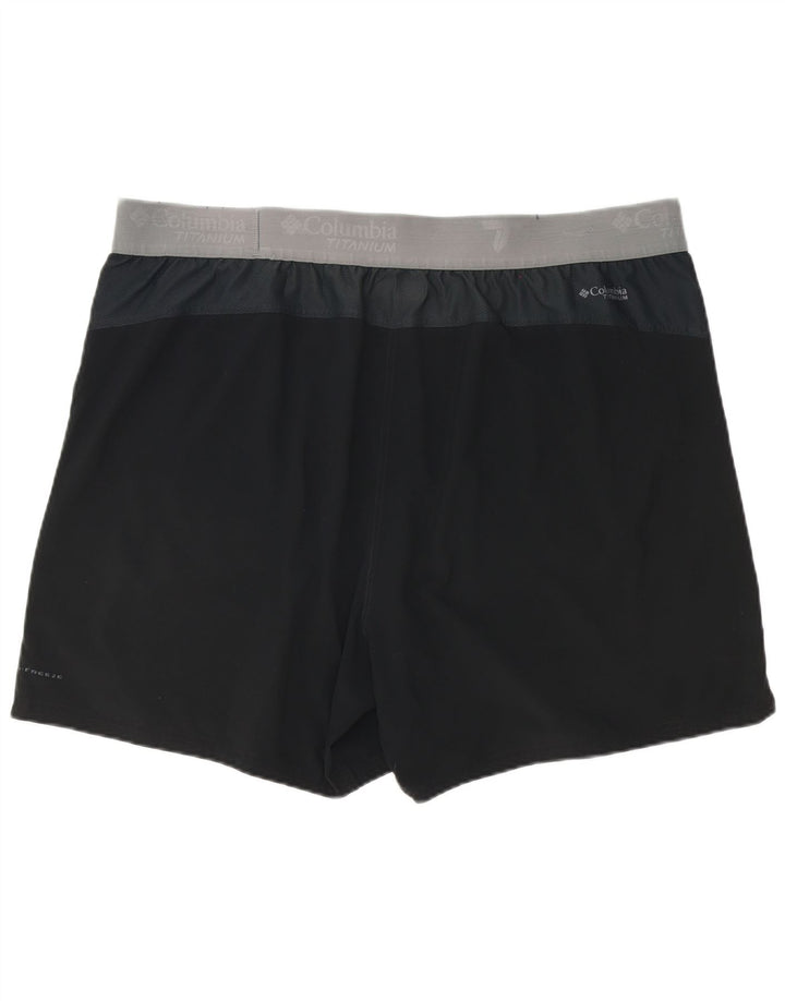 Columbia Herren Titanium Graphic Sport Shorts 2XL Schwarz Colourblock Polyester