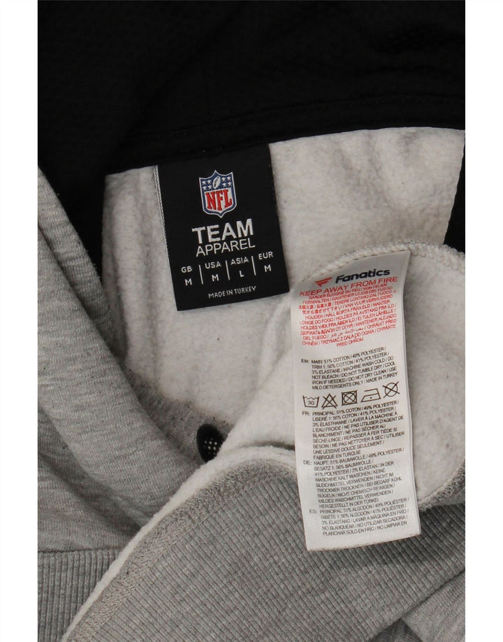 NFL Raiders Graphic Hoodie-Pullover für Herren aus mittelgrau melierter Baumwolle