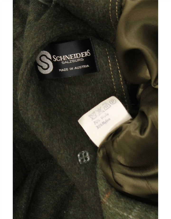 Schneiders Herrenmantel UK 38 Medium Khaki Wolle