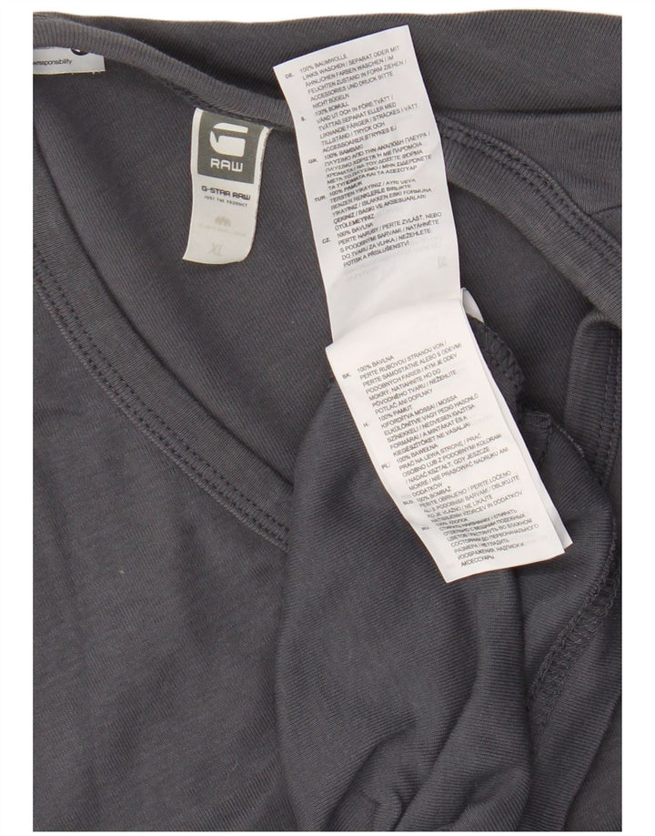 G-Star Herren T-Shirt Top XL Grau Baumwolle