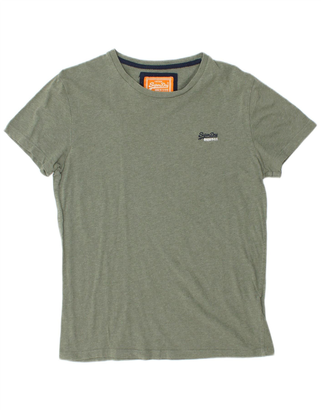 Superdry Herren T-Shirt Top Small aus grüner Baumwolle