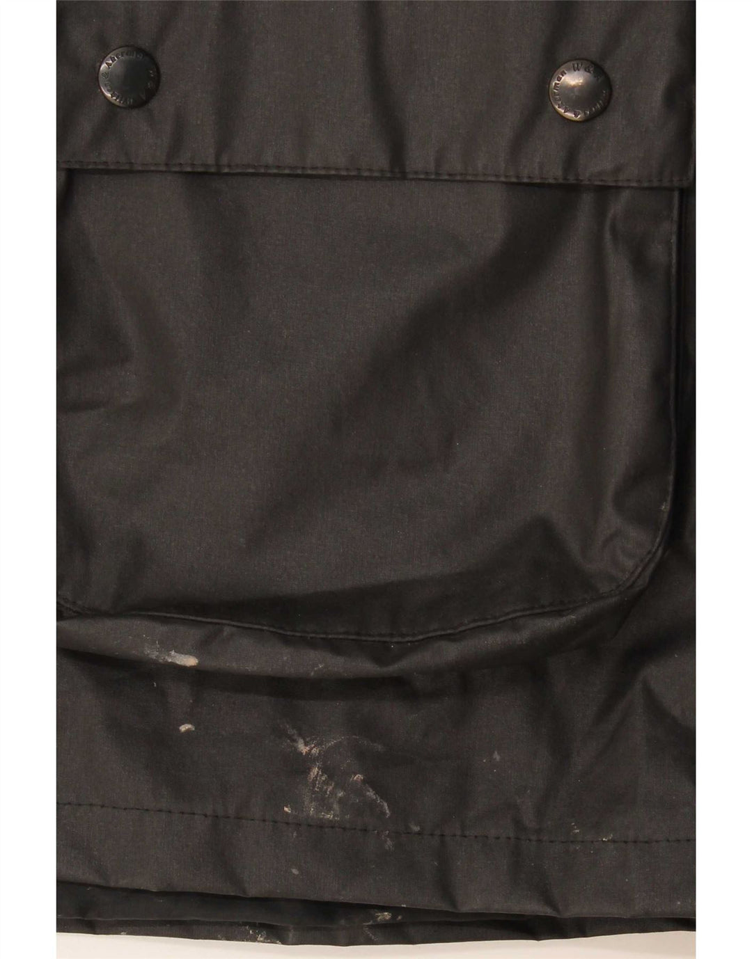 Wikes & Akerman Herrenjacke aus gewachster Baumwolle, UK 42, XL, Schwarz, Polyester