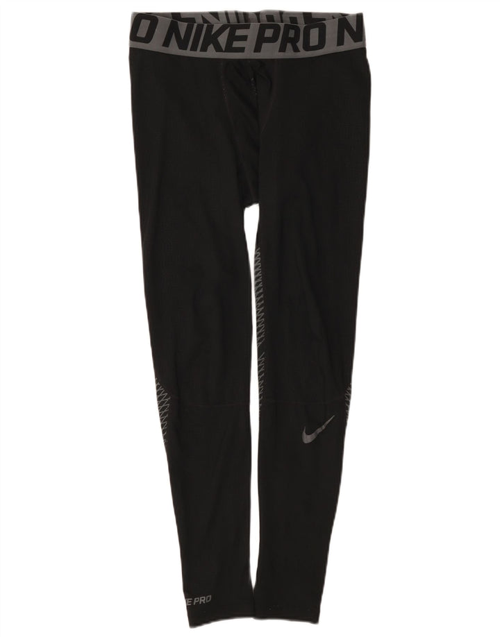 Nike Herren-Grafik-Leggings, Mittelschwarzes Farbblock-Polyester