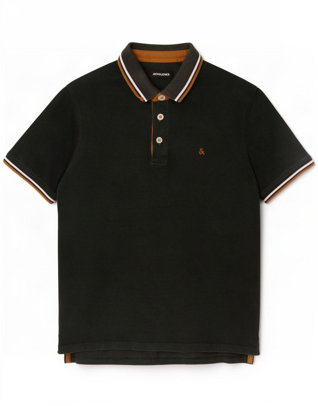 Jack & Jones Herren-Poloshirt, Größe S, grüne Baumwolle