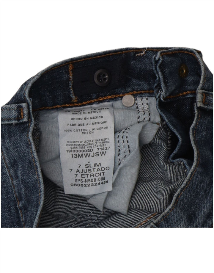 Wrangler Slim-Jeans für Jungen, 6–7 Jahre, W22, L23, blaue Baumwolle