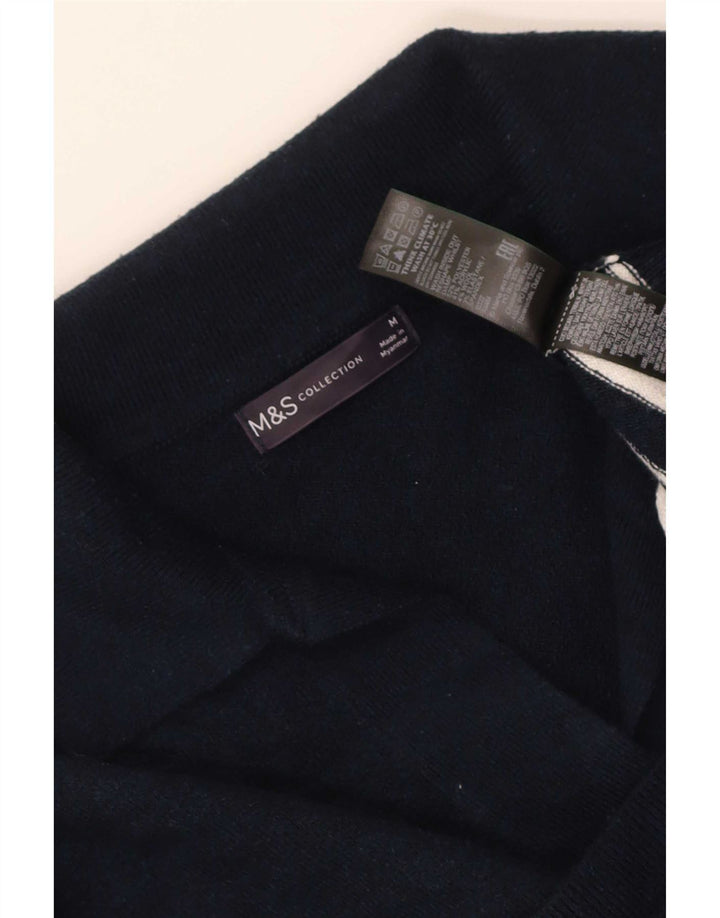 Marks & Spencer Damen-Pullover mit Polokragen, Gr. 14, mittleres Marineblau