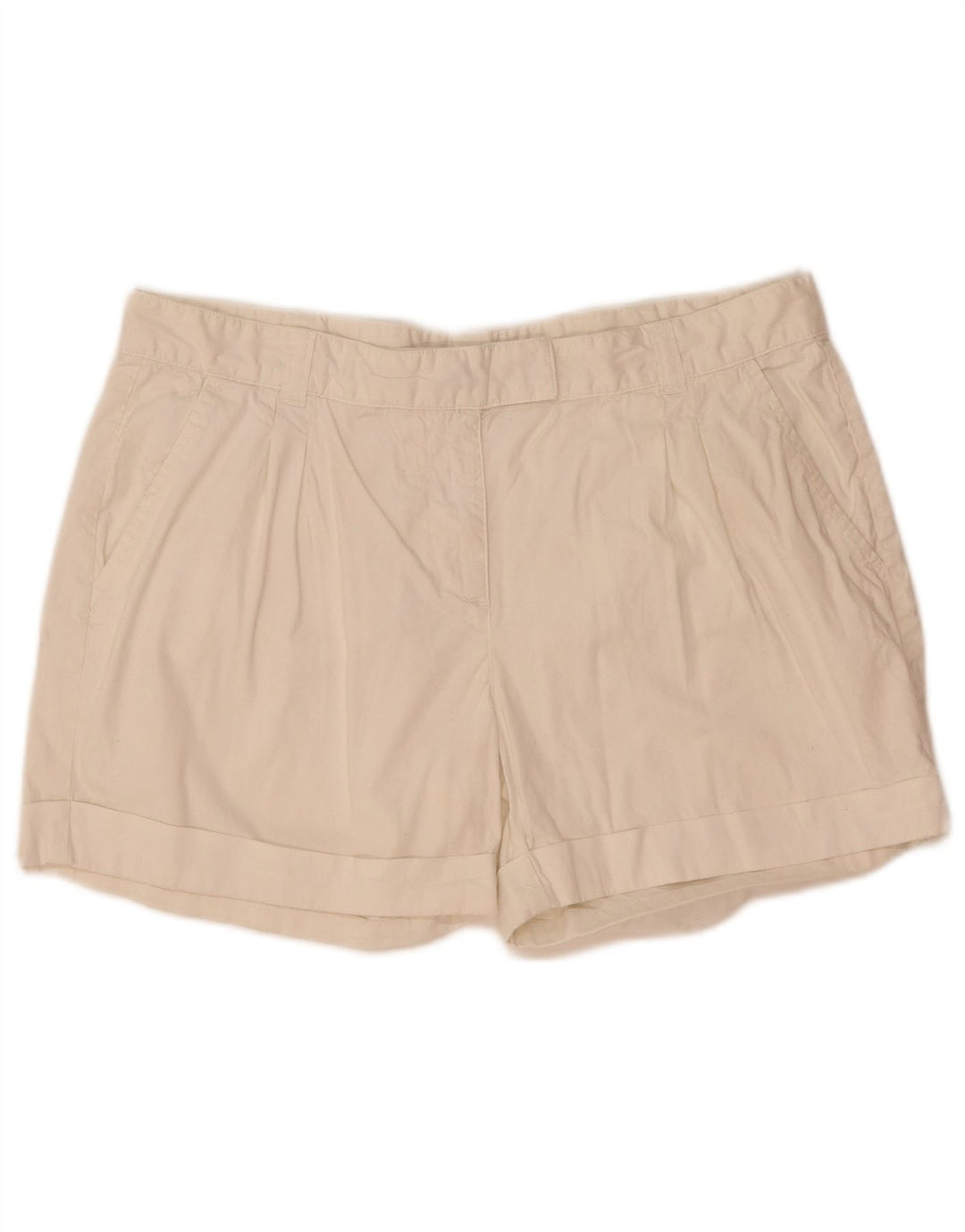 Jigsaw Damen Pegged Chino Shorts UK 14 Large W36 Weiß
