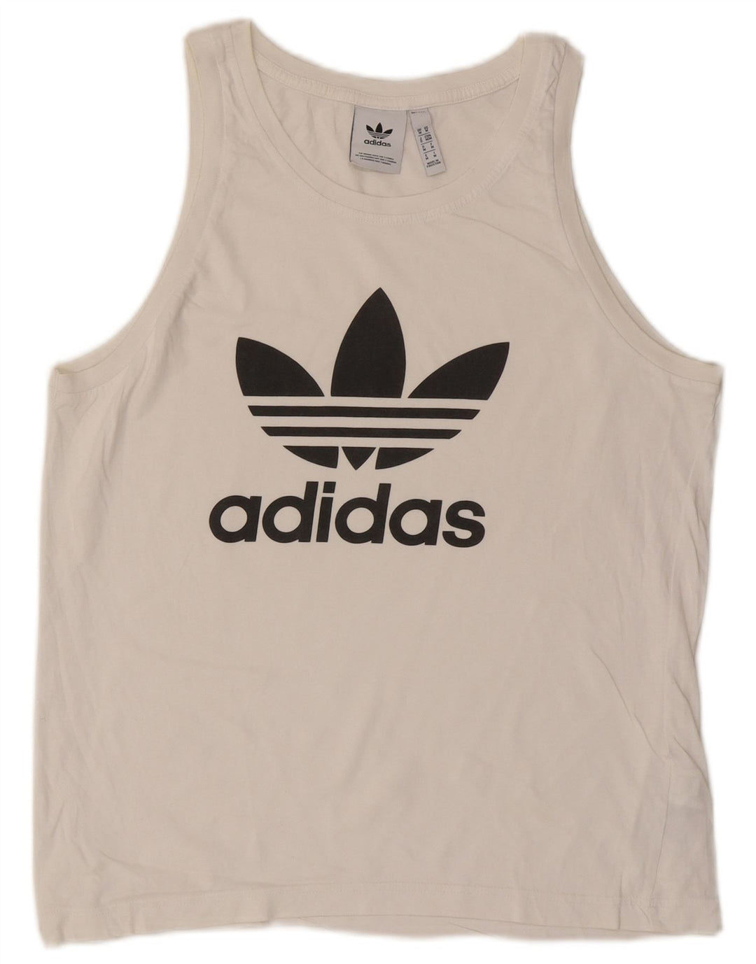 Adidas Herren Graphic Vest Top Mittelweiße Baumwolle