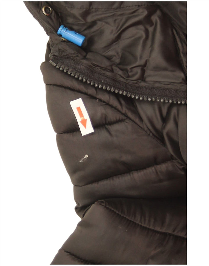 Invicta Damen-Jacke mit Kapuze, gepolstert, UK 16, Größe L, Schwarz, Polyamid
