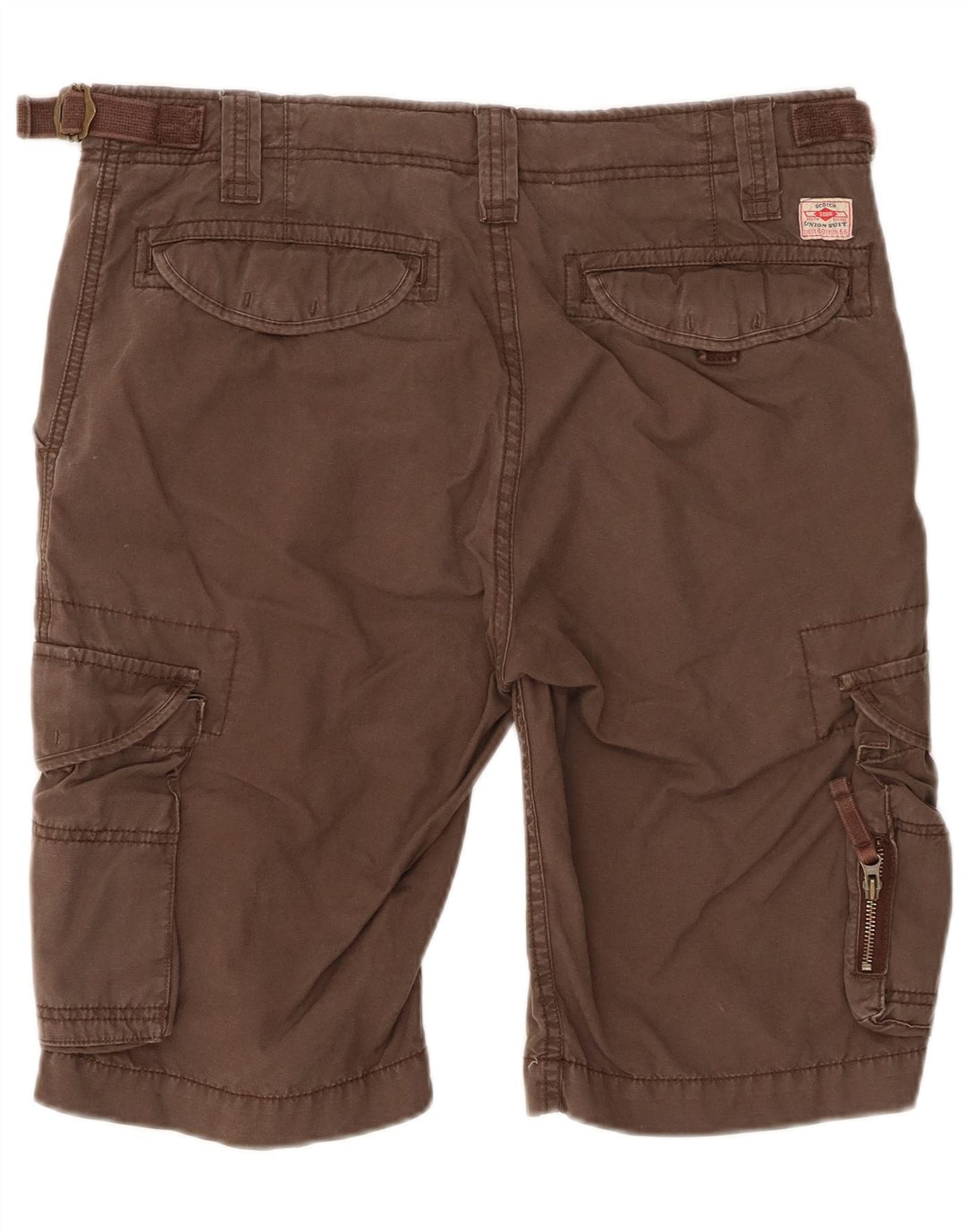 Scotch & Soda Herren Cargoshorts W31 mittelbraune Baumwolle