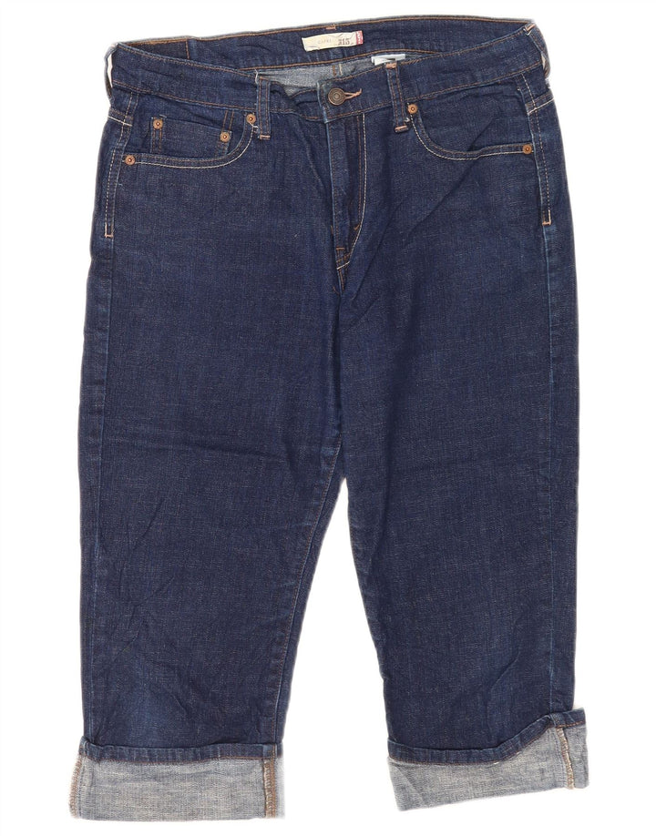 Levi's Damen 515 Capri Jeans US 10 Large W32 L19 Blaue Baumwolle