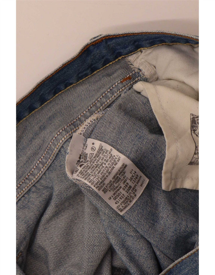 Levi's Herren 501 Straight Jeans W38 L28 Blaue Baumwolle
