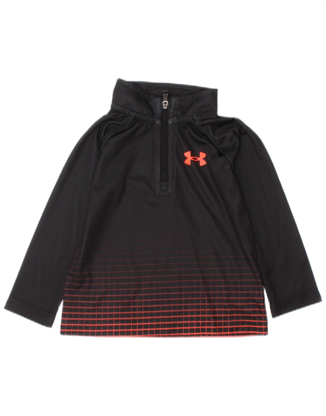 UNDER ARMOUR Baby-Jungen-Pullover-Trainingsanzug-Oberteil, 6–9 Monate, schwarz, geometrisch