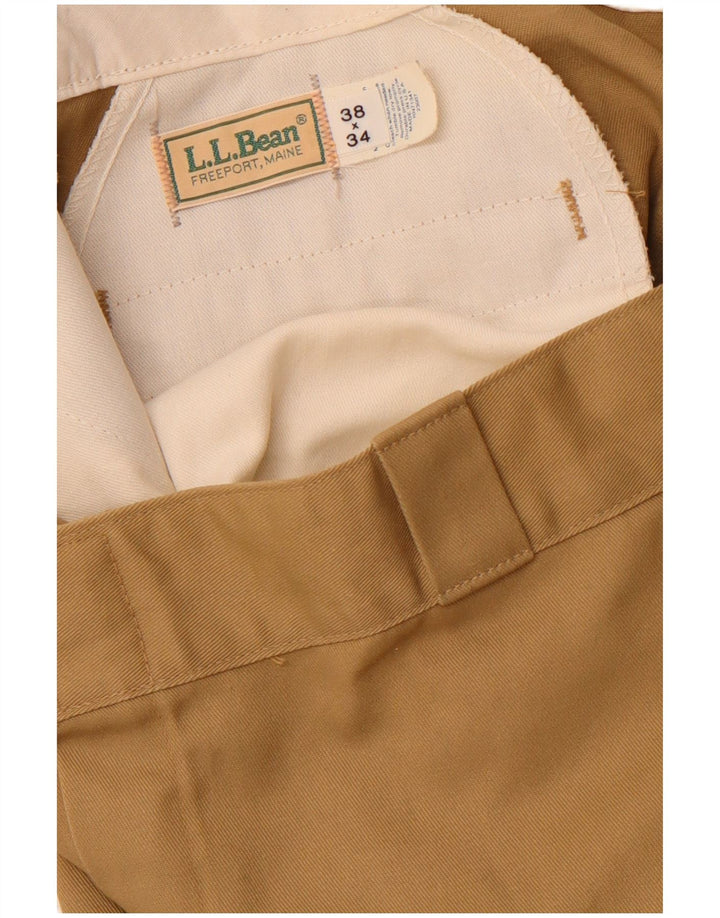 L.L.BEAN Gerade Chino-Hose für Herren, W38, L34, Beige, Polyester