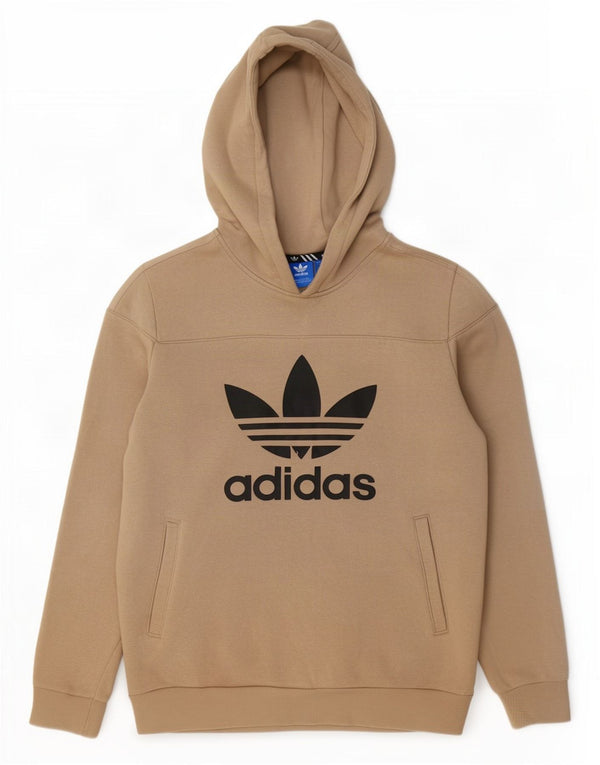 Adidas Jungen Graphic Hoodie Pullover 15-16 Jahre Beige Baumwolle
