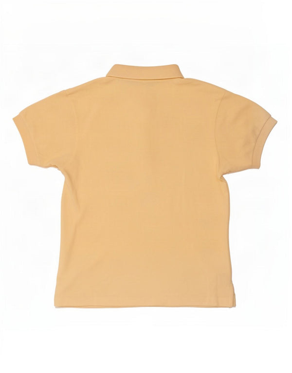 Lacoste Womens Polo Shirt Size 38 Medium Yellow Cotton