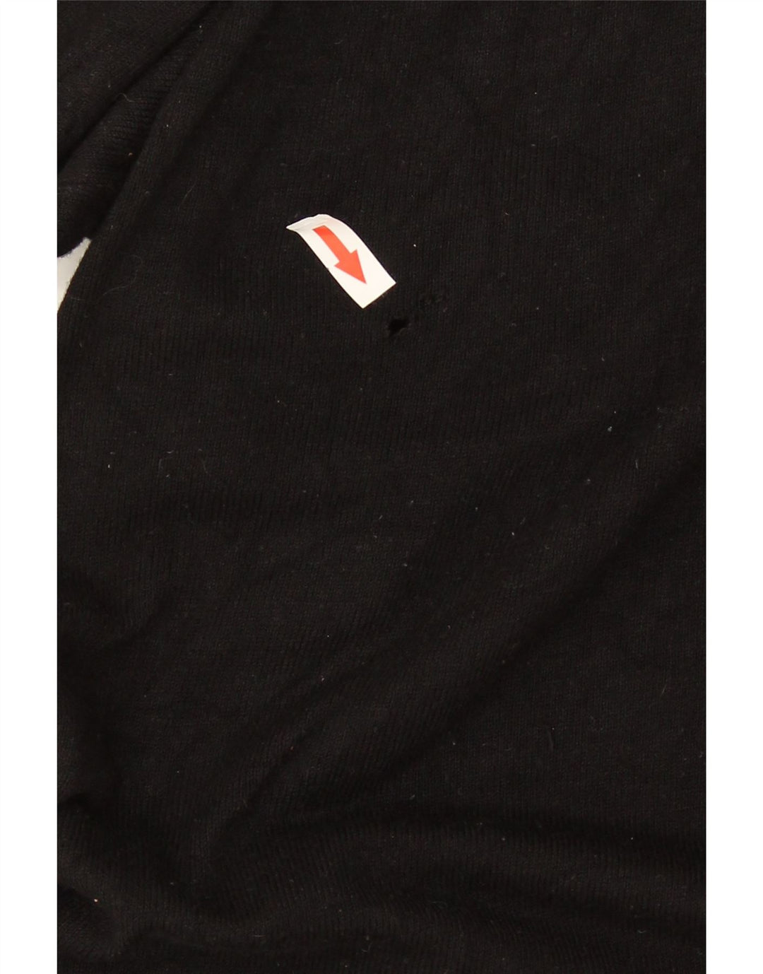 Marks & Spencer Damen-Pullover mit Reißverschluss am Hals, UK 16, Größe L, schwarze Viskose